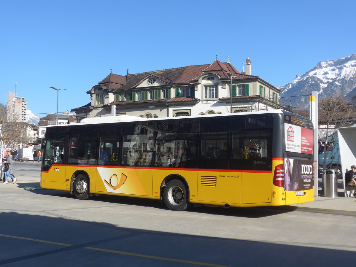(223'757) - PostAuto Bern - BE 610'532 - Mercedes am 25. Februar 2021 beim Bahnhof Interlaken West