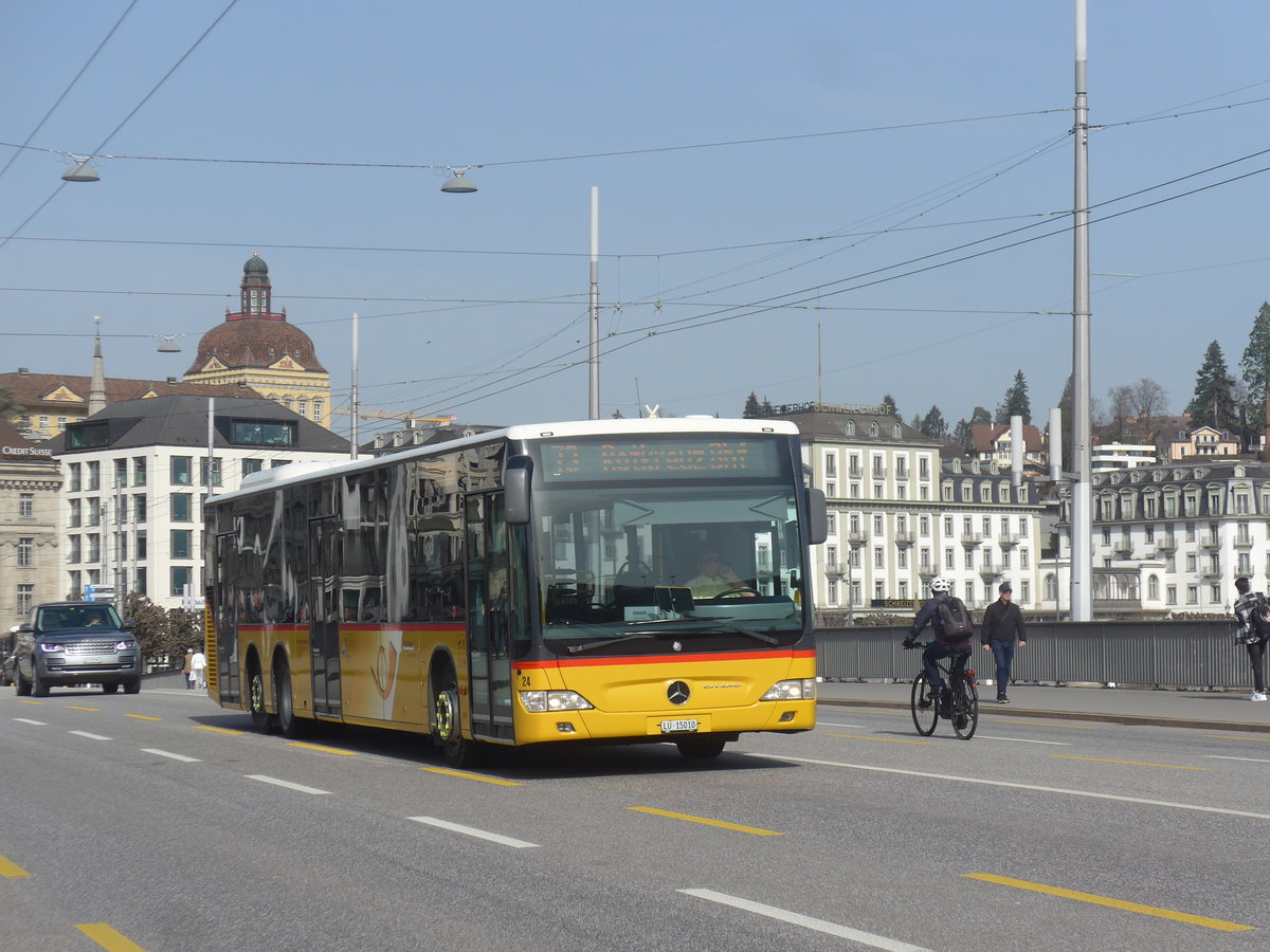 (223'803) - Bucheli, Kriens - Nr. 24/LU 15'010 - Mercedes am 26. Februar 2021 in Luzern, Bahnhofbrcke