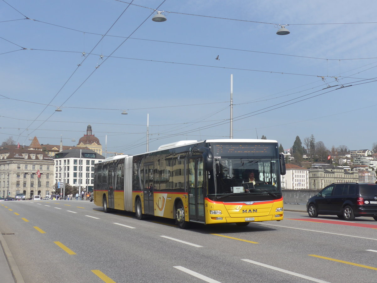 (223'814) - Bucheli, Kriens - Nr. 26/LU 15'559 - MAN am 26. Februar 2021 in Luzern, Bahnhofbrcke