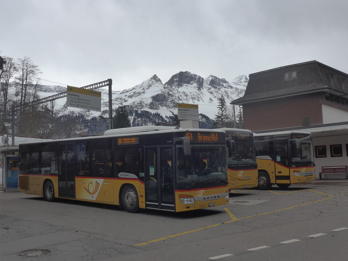 (224'103) - Fl�ck, Brienz - Nr. 3/BE 568'700 - Setra am 13. M�rz 2021 auf dem Br�nigpass