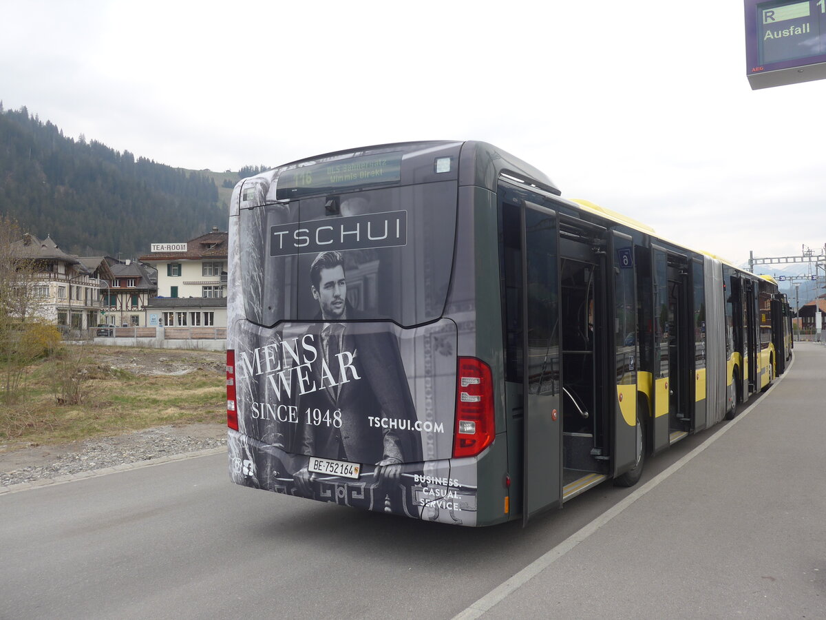 (225'281) - STI Thun - Nr. 164/BE 752'164 - Mercedes am 27. April 2021 beim Bahnhof Zweisimmen