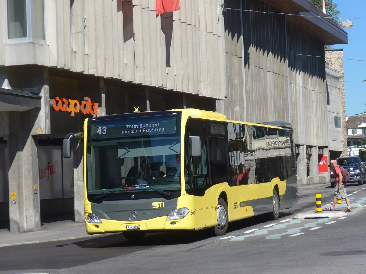 (225'897) - STI Thun - Nr. 500/BE 403'500 - Mercedes am 14. Juni 2021 in Thun, Marktgasse