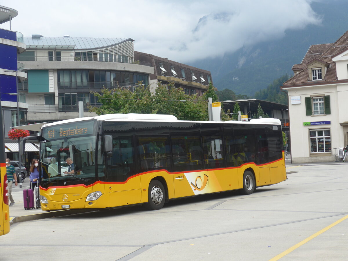 (227'512) - PostAuto Bern - BE 610'540 - Mercedes am 22. August 2021 beim Bahnhof Interlaken West