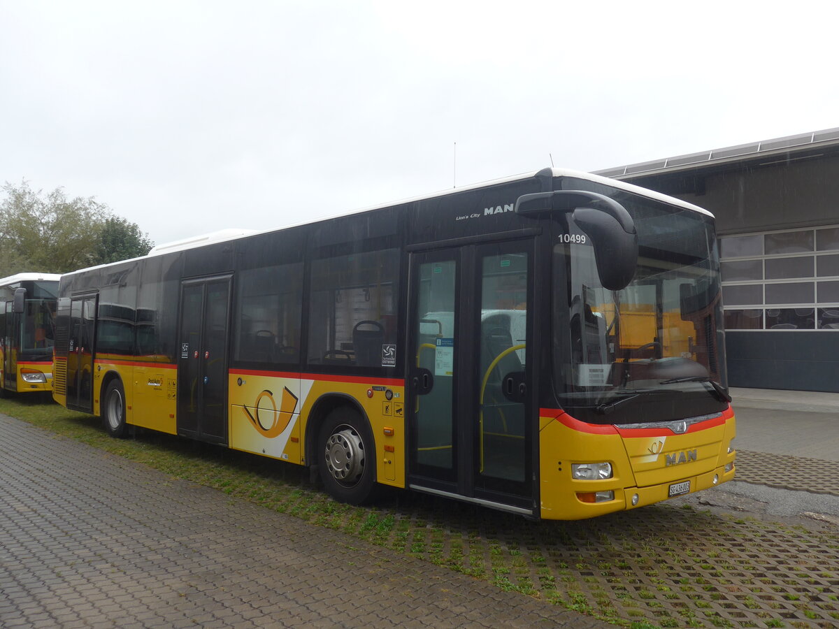 (228'151) - PostAuto Ostschweiz - SG 436'003 - MAN am 19. September 2021 in Uznach, Garage