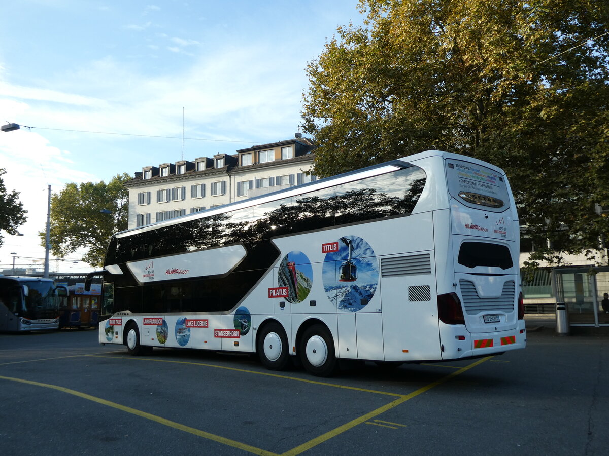 (229'222) - Hilrio, Schtz - LU 254'801 - Setra am 15. Oktober 2021 in Zrich, Sihlquai