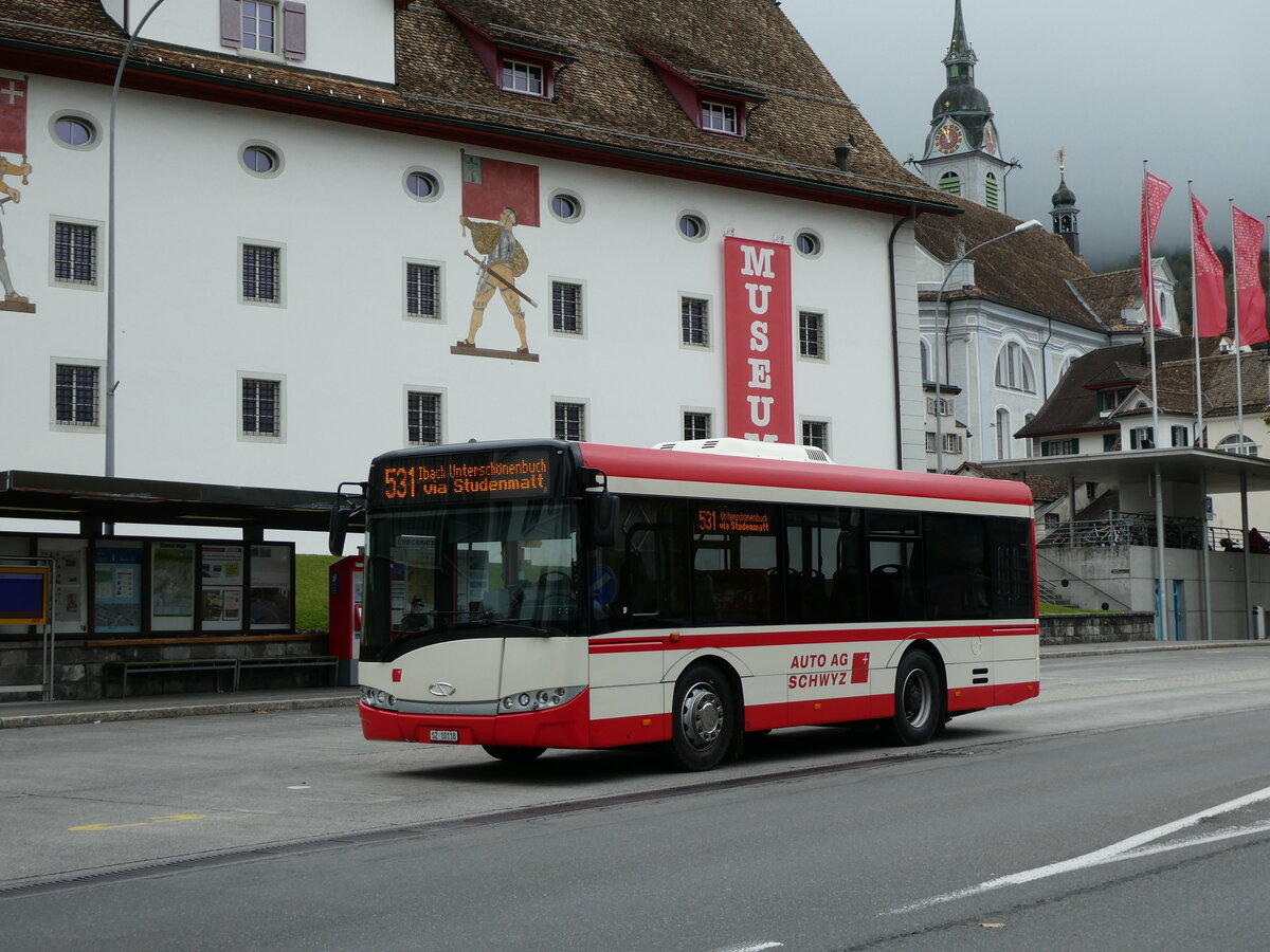 (229'621) - AAGS Schwyz - Nr. 18/SZ 10'118 - Solaris am 22. Oktober 2021 in Schwyz, Zentrum