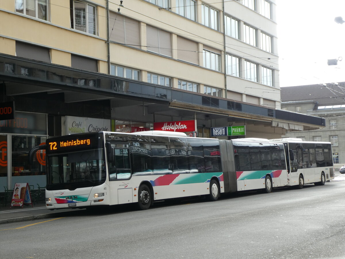 (230'146) - ASm Langenthal - Nr. 45/BE 703'518 - MAN am 8. November 2021 beim Bahnhof Biel