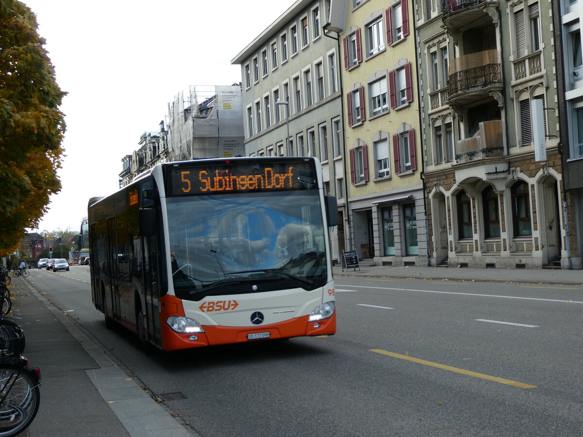 (230'188) - BSU Solothurn - Nr. 98/SO 172'098 - Mercedes am 8. November 2021 beim Hauptbahnhof Solothurn