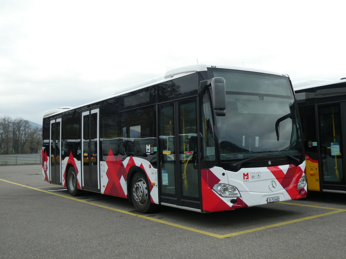 (230'615) - CarPostal Ouest - JU 52'448 - Mercedes am 13. November 2021 in Develier, Parkplatz