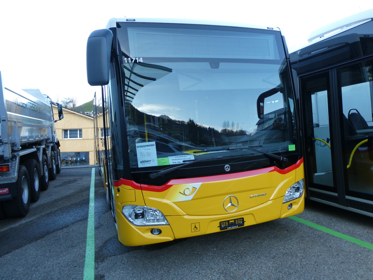 (230'884) - PostAuto Nordschweiz - PID 11'714 - Mercedes am 21. November 2021 in Nesslau, Altherr