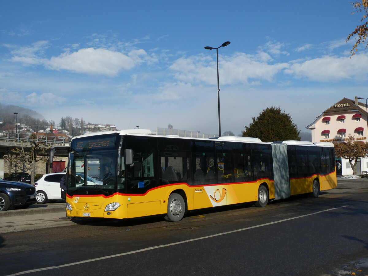 (231'258) - CarPostal Ouest - VD 578'161 - Mercedes am 14. Dezember 2021 beim Bahnhof Moudon