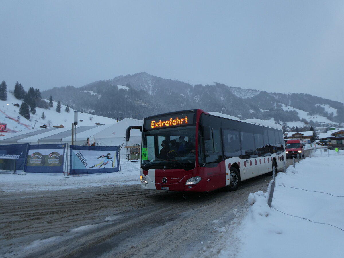 (231'858) - TPF Fribourg (Wieland 77) - Nr. 613/FR 300'242 - Mercedes am 9. Januar 2022 in Adelboden, Weltcup