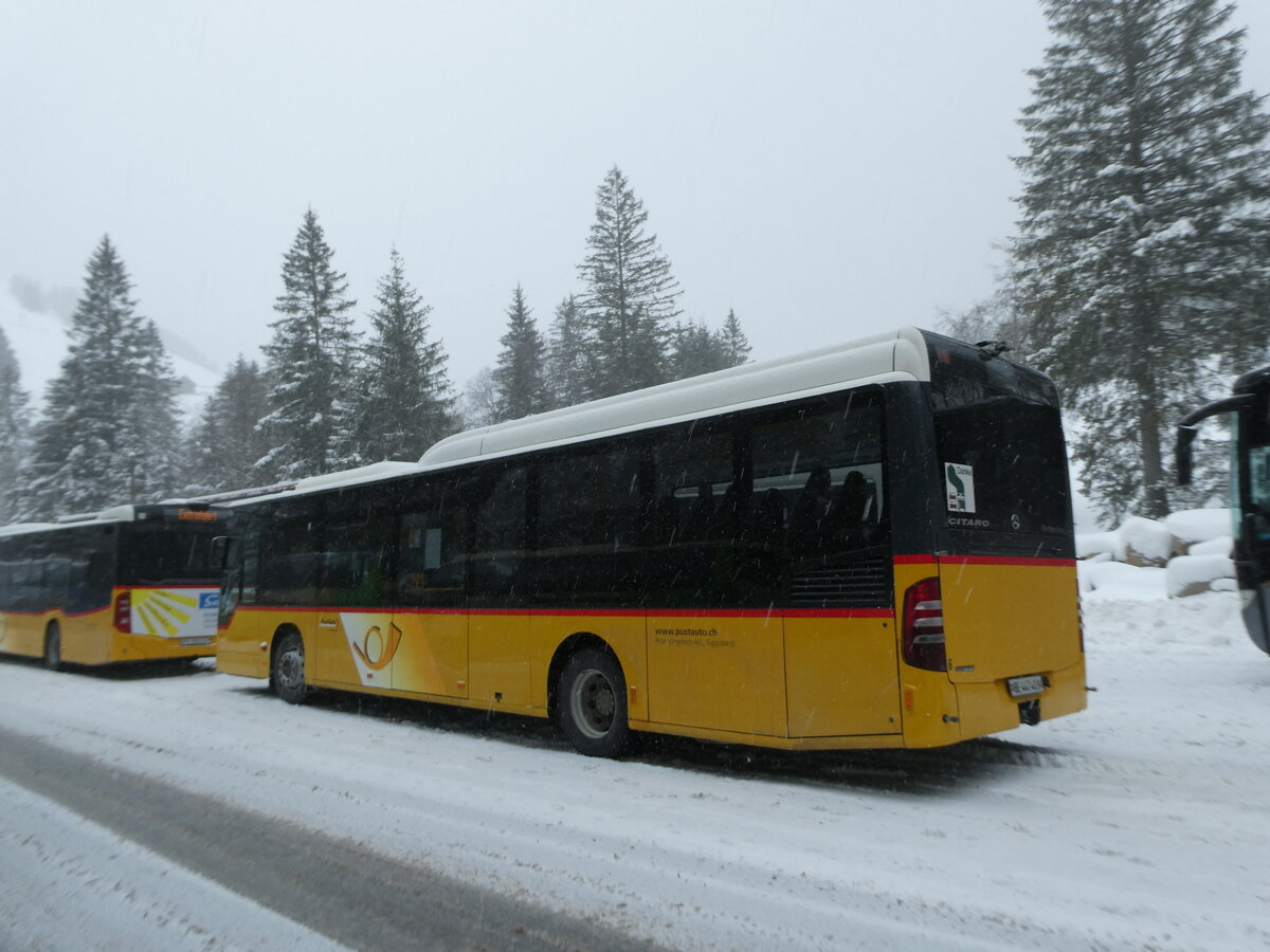 (231'879) - Engeloch, Riggisberg - Nr. 6/BE 447'403 - Mercedes am 9. Januar 2022 in Adelboden, Unter dem Birg