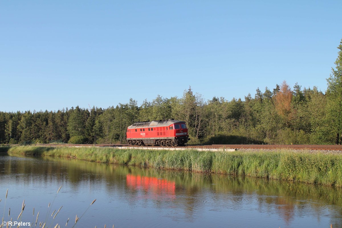 232 093 kommt Lz aus Hof zurück in Richtung Schwandorf gefahren südlich von Wiesau 08.06.19