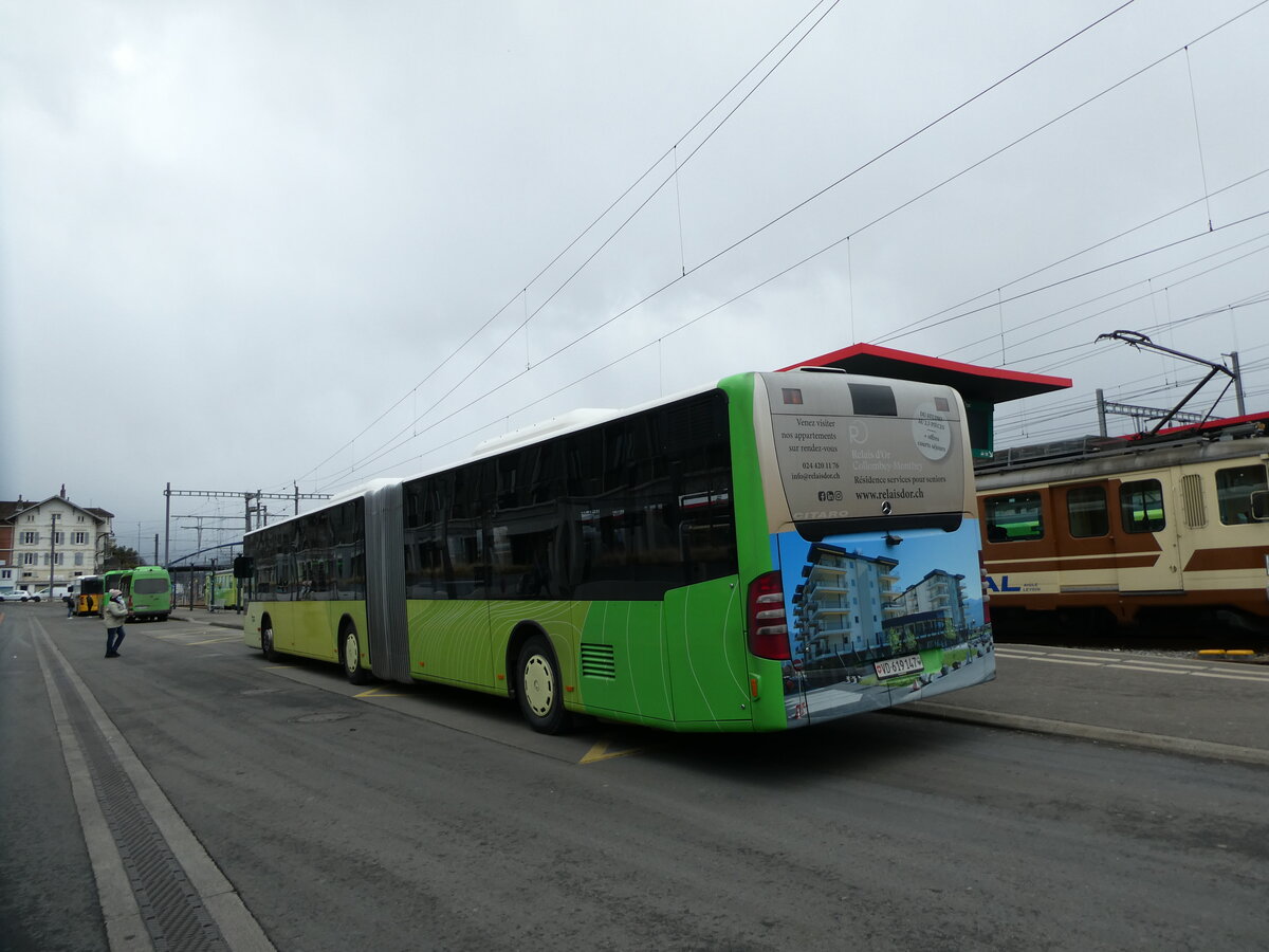 (232'615) - TPC Aigle - Nr. 304/VD 619'147 - Mercedes (ex Hrmann&Shne, D-Hamburg) am 31. Januar 2022 beim Bahnhof Aigle