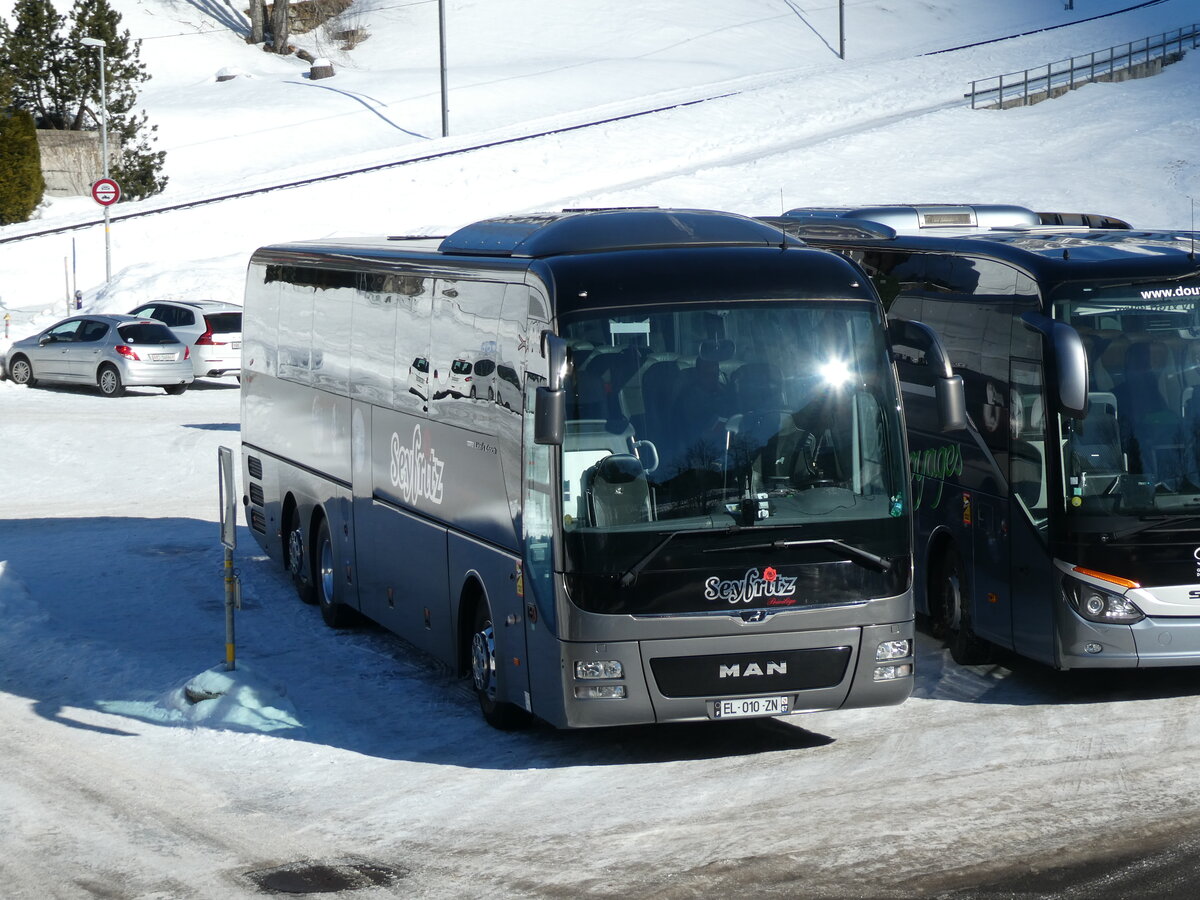 (232'857) - Aus Frankreich: Seyfritz, Obernai - EL 010 ZN - MAN am 13. Februar 2022 in Grindelwald, Grund