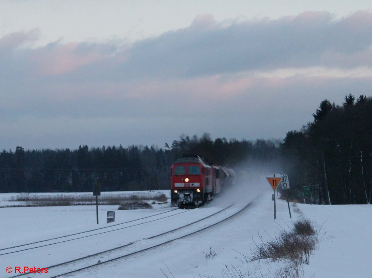 233 176 und 155 219 mit dem 51724 NNR - LE bei Oberteich. 17.01.17