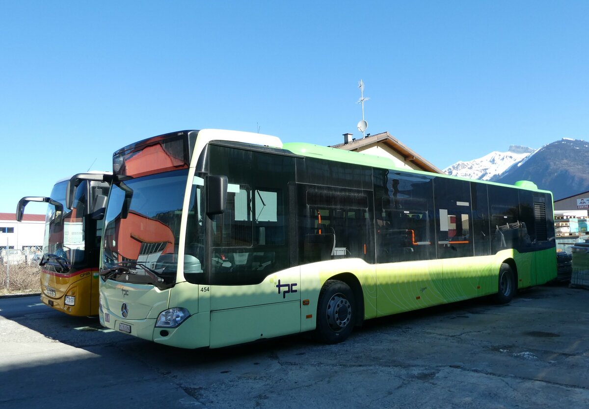 (233'151) - TPC Aigle - Nr. 454/VS 353'284 - Mercedes (ex Borini, F-Combloux) am 26. Februar 2022 in Collombey, Garage