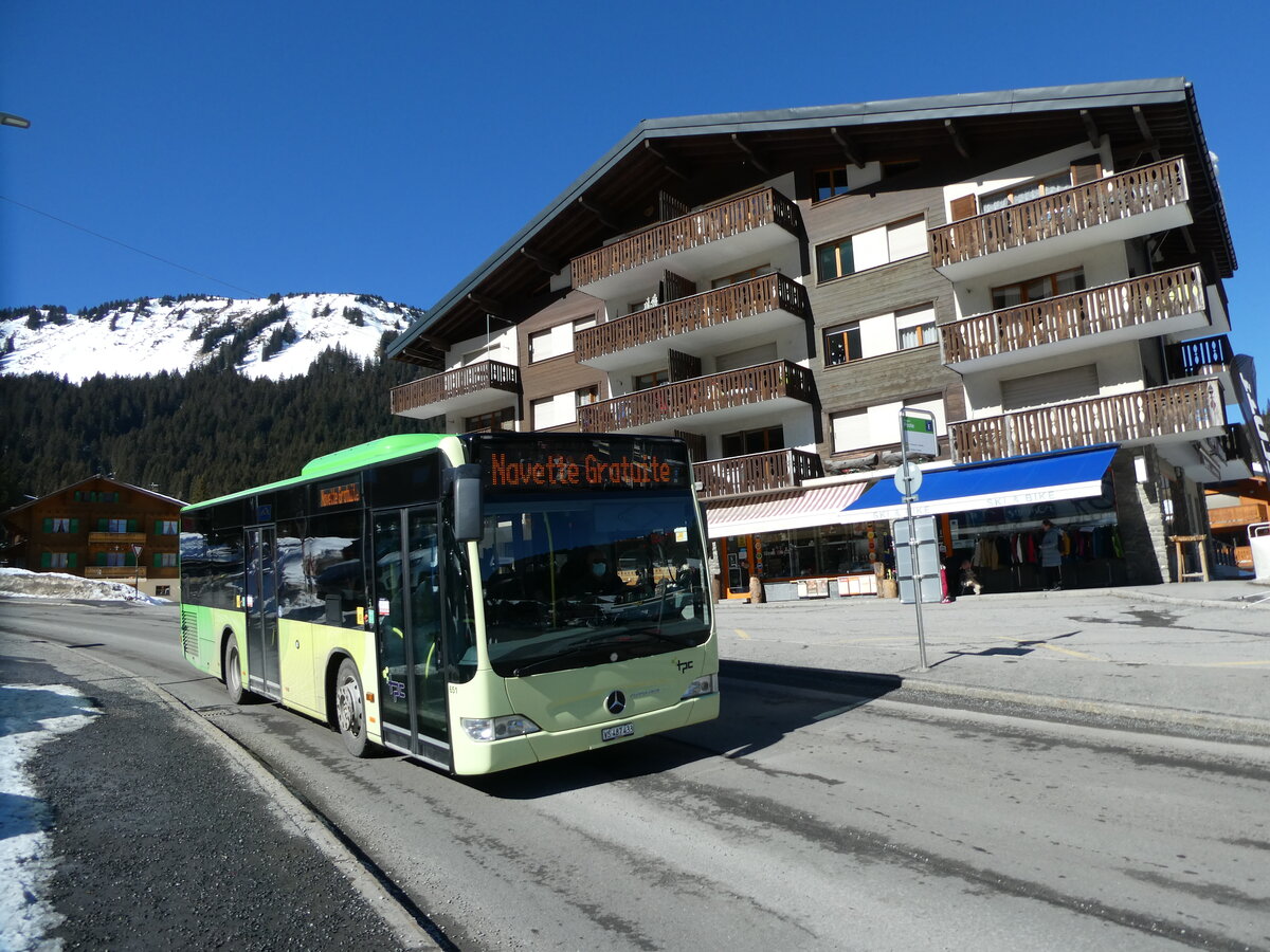 (233'176) - TPC Aigle - Nr. 651/VS 487'433 - Mercedes (ex KWG Bad Wildungen/D) am 26. Februar 2022 in Morgins, Post