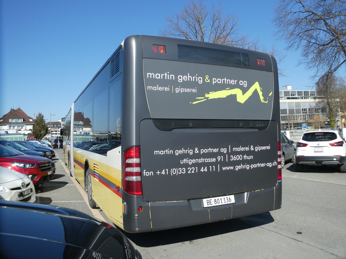 (233'353) - STI Thun - Nr. 136/BE 801'136 - Mercedes am 3. Mrz 2022 in Thun, CarTerminal