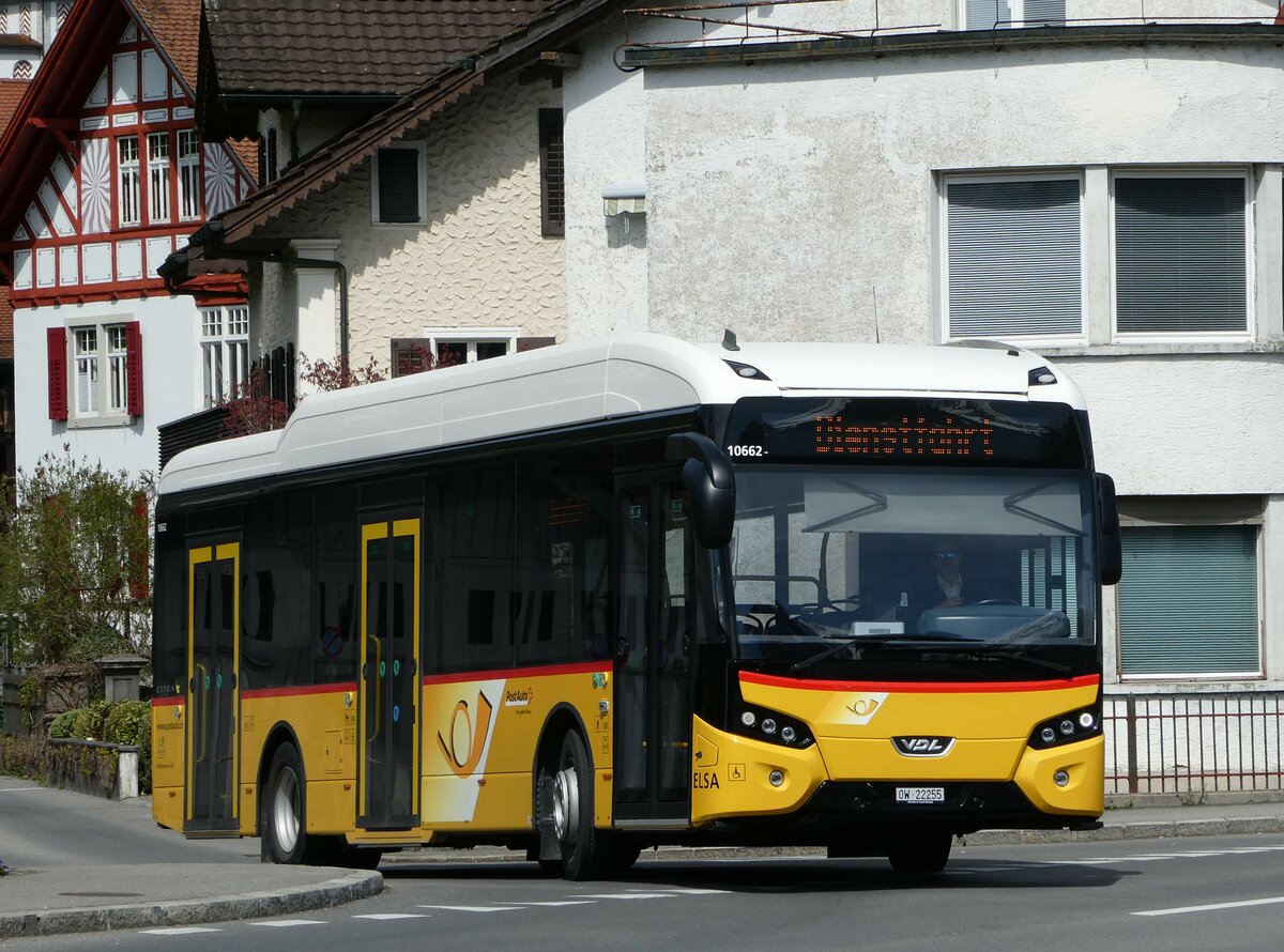 (234'397) - PostAuto Zentralschweiz - Nr. 14/OW 22'255 - VDL am 11. April 2022 beim Bahnhof Sarnen