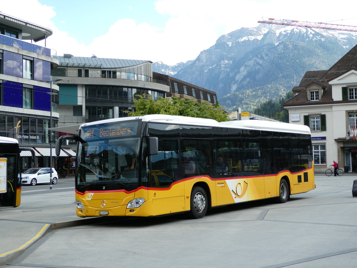 (234'991) - PostAuto Bern - BE 610'533 - Mercedes am 1. Mai 2022 beim Bahnhof Interlaken West