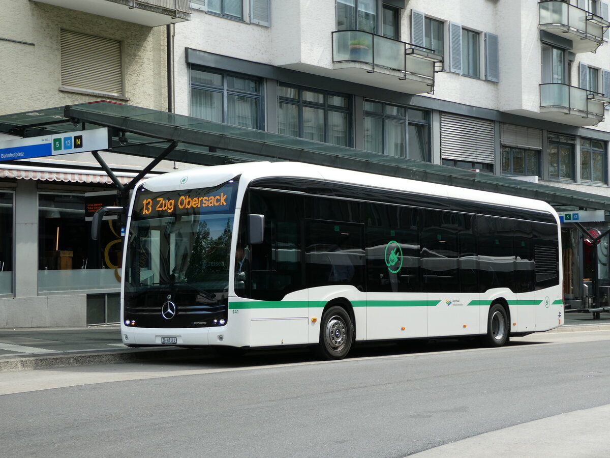 (235'183) - ZVB Zug - Nr. 141/ZG 88'141 - Mercedes am 4. Mai 2022 beim Bahnhof Zug