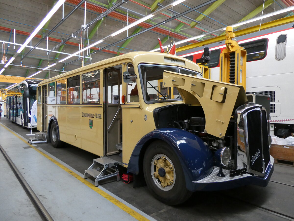 (236'135) - BOGG Wangen b.O. - Nr. 8 - Berna/Hess (ex SOO Olten Nr. 8) am 22. Mai 2022 in Olten, Industriewerk