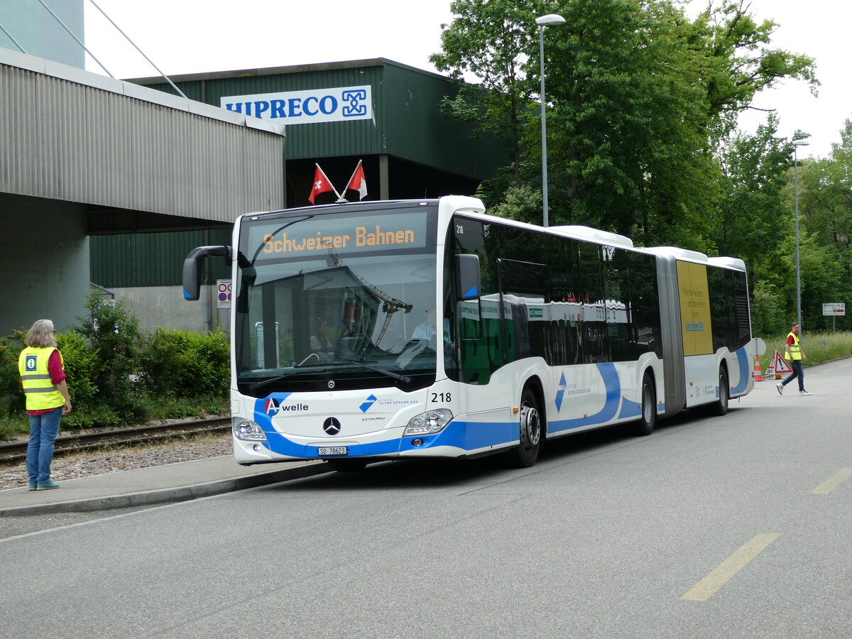 (236'148) - BOGG Wangen b.O. - Nr. 218/SO 78'623 - Mercedes am 22. Mai 2022 in Olten, Industriewerk