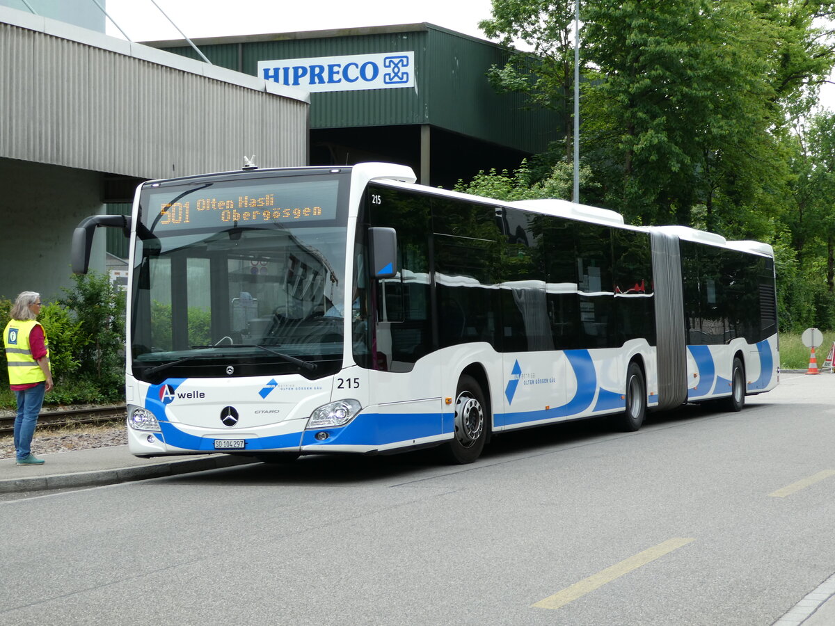 (236'151) - BOGG Wangen b.O. - Nr. 215/SO 104'297 - Mercedes am 22. Mai 2022 in Olten, Industriewerk