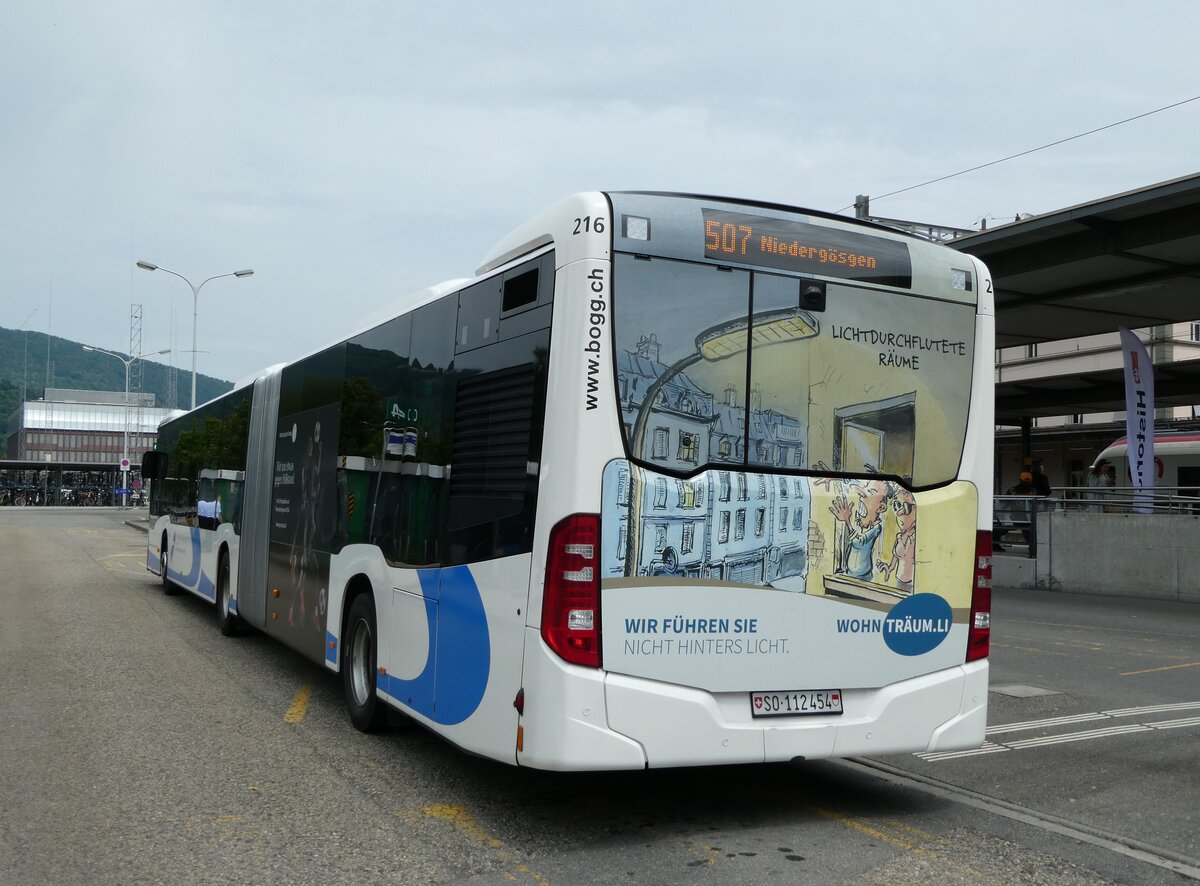 (236'176) - BOGG Wangen b.O. - Nr. 216/SO 112'454 - Mercedes am 22. Mai 2022 beim Bahnhof Olten