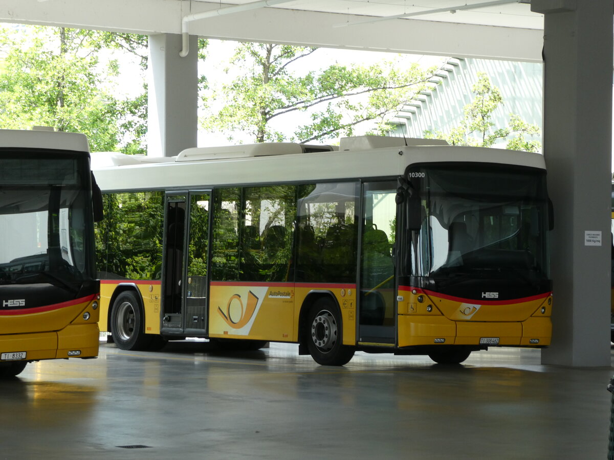 (236'336) - Autopostale, Mendrisio - TI 308'462 - Scania/Hess (ex Autopostale, Muggio) am 26. Mai 2022 in Mendrisio, Neue Garage