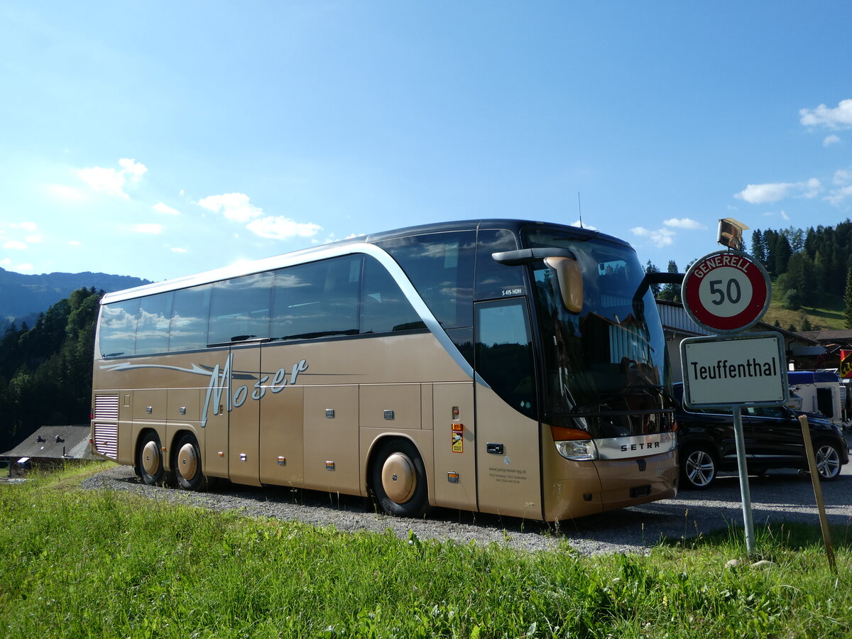 (237'809) - Moser, Teuffenthal - (BE 5334) - Setra am 3. Juli 2022 in Teuffenthal, Garage