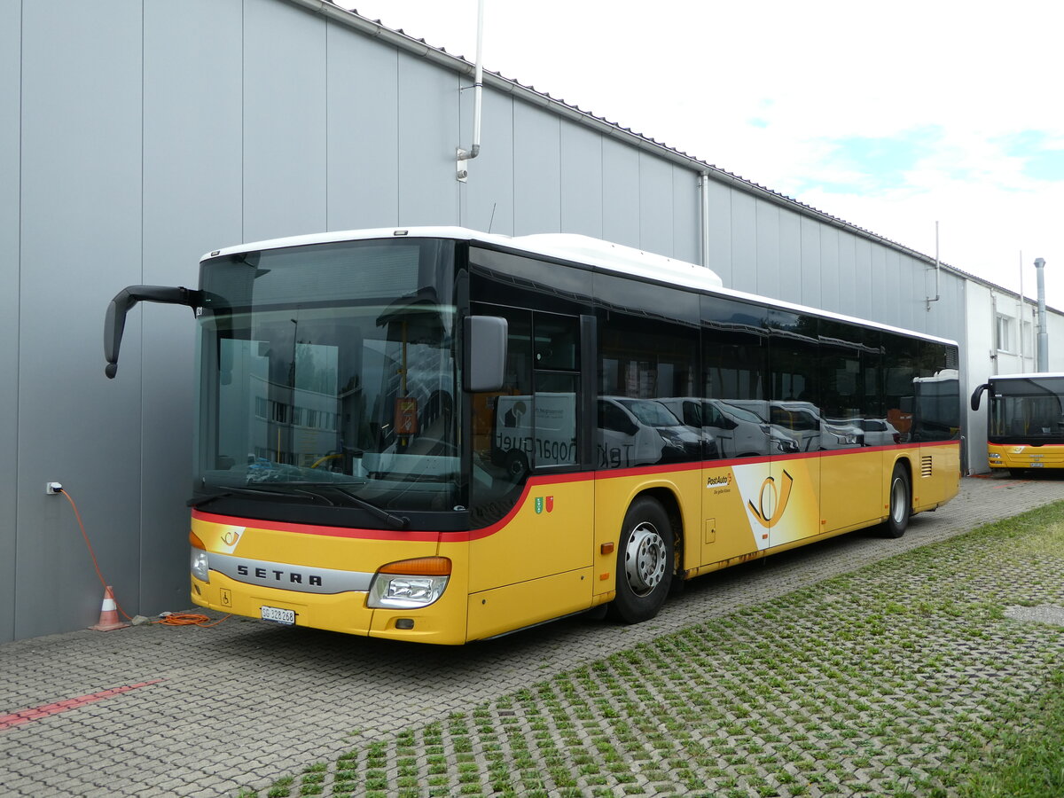 (239'275) - PostAuto Ostschweiz - SG 328'268 - Setra am 20. August 2022 in Uznach, Garage