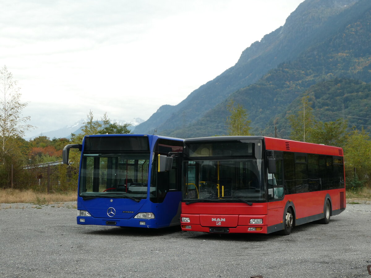 (240'645) - Lathion, Sion - Nr. 19 - MAN/Gppel (ex AFA Adelboden Nr. 55) am 8. Oktober 2022 bei St-Maurice