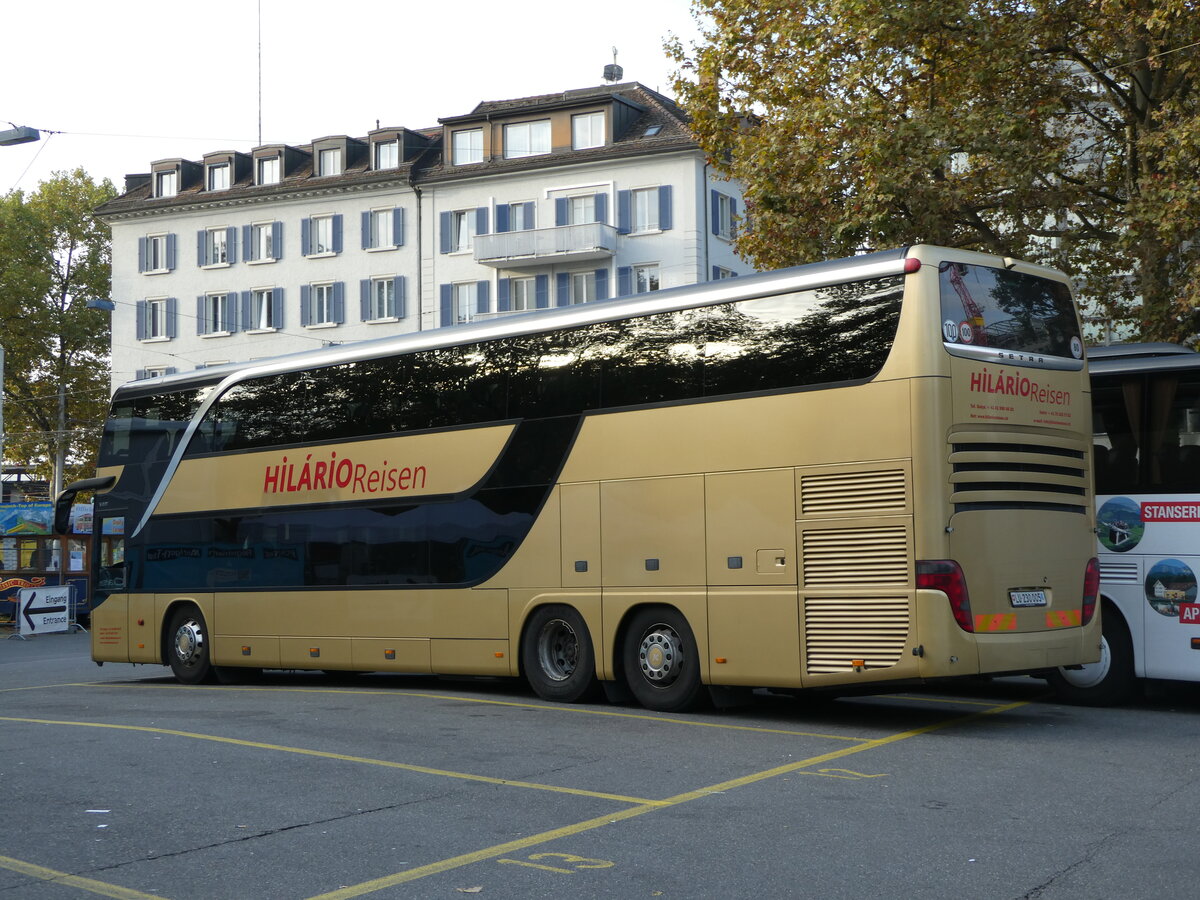 (240'889) - Hilrio, Schtz - LU 230'005 - Setra am 11. Oktober 2022 in Zrich, Sihlquai
