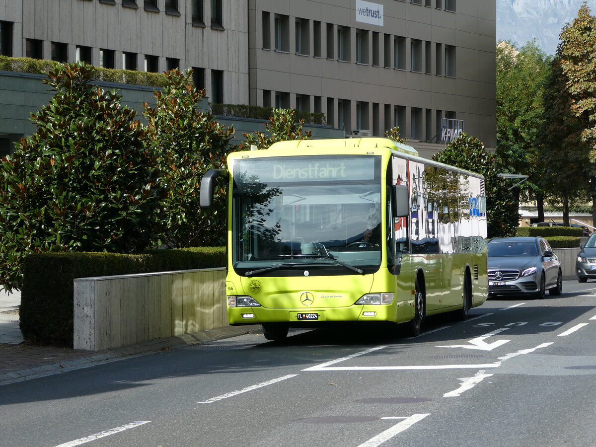 (240'961) - BOS PS Vaduz - Nr. 566/FL 40'224 - Mercedes (ex PLA Vaduz Nr. 16) am 11. Oktober 2022 in Vaduz, Stdtle