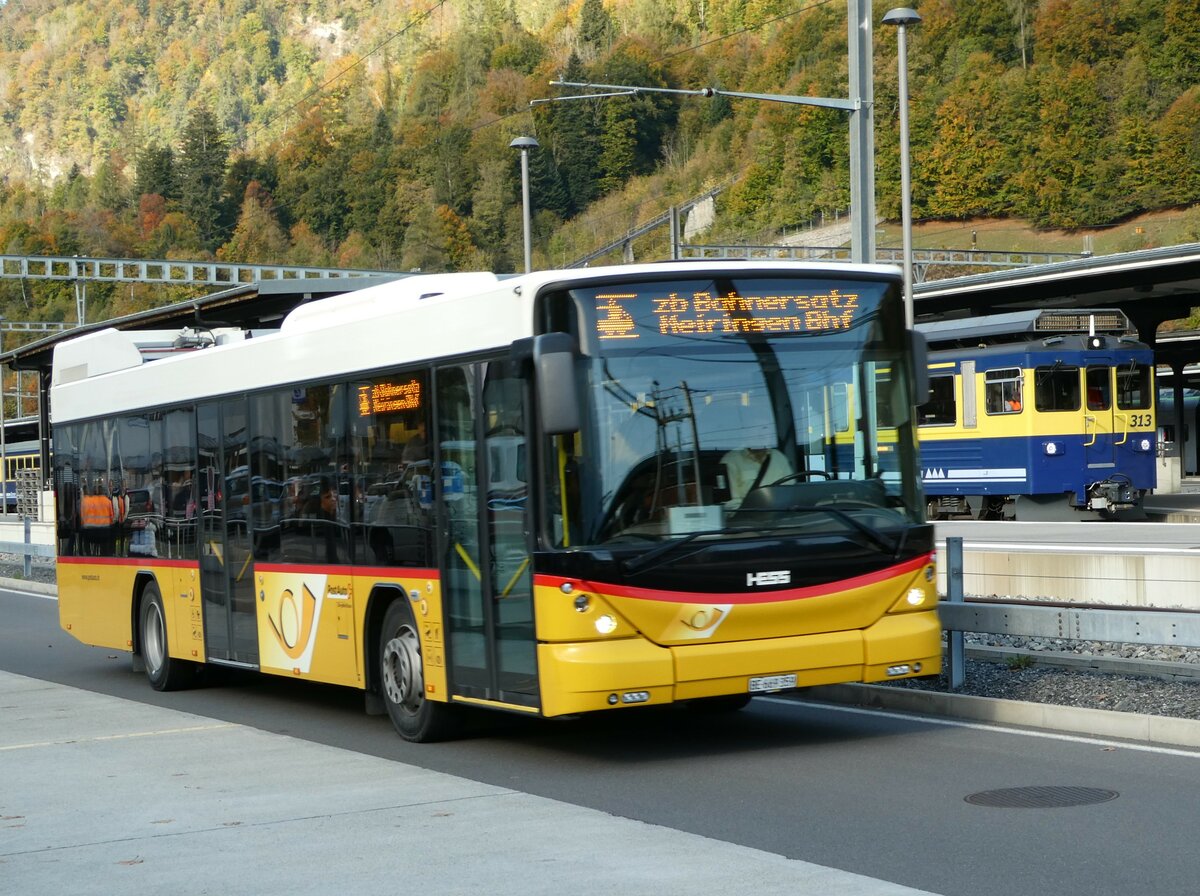 (241'468) - PostAuto Bern - BE 669'359 - Hess (ex Nr. 6; ex Klopfstein, Laupen Nr. 6) am 18. Oktober 2022 beim Bahnhof Interlaken Ost