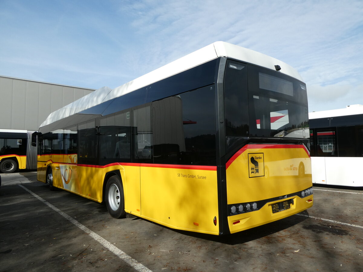 (242'233) - SB Trans, Sursee - PID 11'835 - Solaris am 6. November 2022 in Ruswil, Garage ARAG