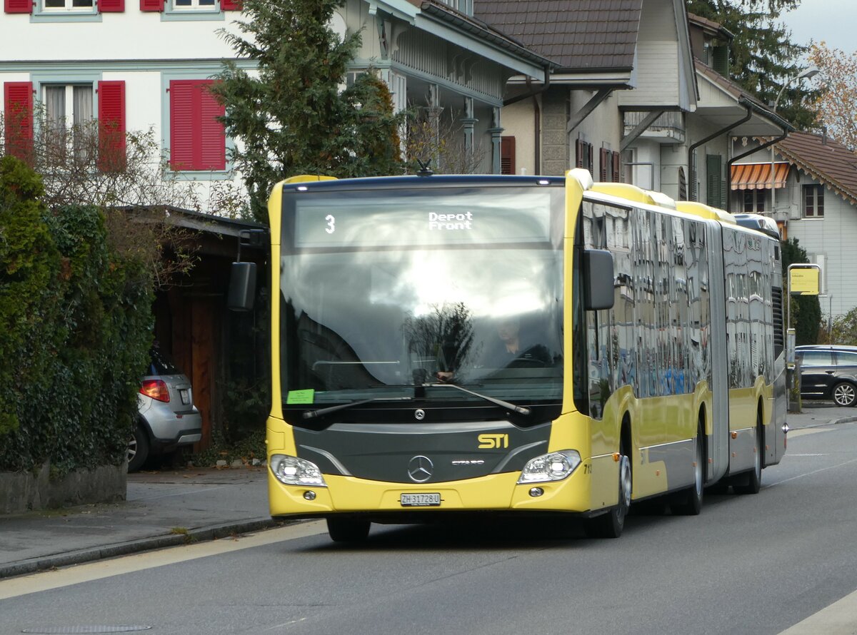 (243'308) - STI Thun - Nr. 713/ZH 31'728 U - Mercedes am 30. November 2022 in Steffisburg, Schwbis