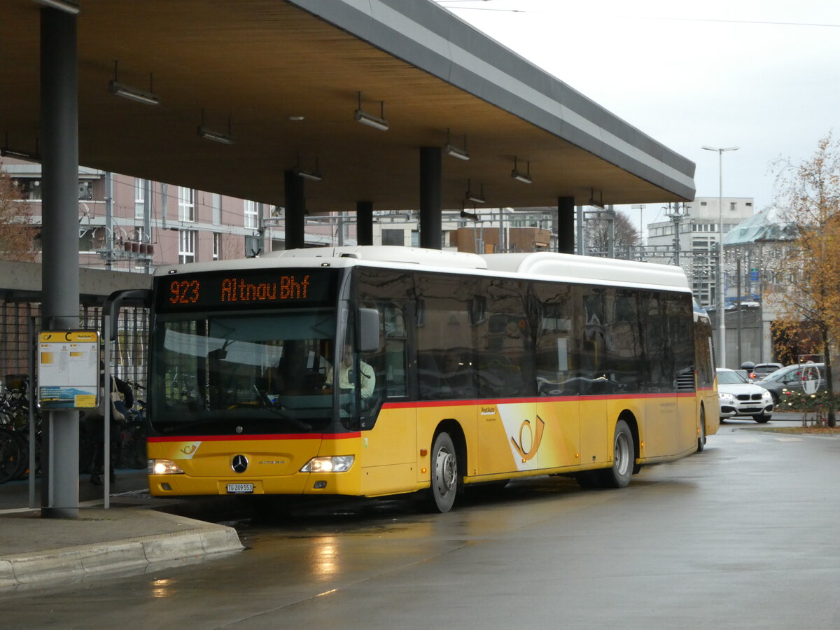 (244'094) - Rattin, Schlatt - TG 209'553 - Mercedes (ex Harz, D-Saarbrcken; ex PostAuto Bern; ex AVG Meiringen Nr. 71) am 21. Dezember 2022 beim Bahnhof Kreuzlingen