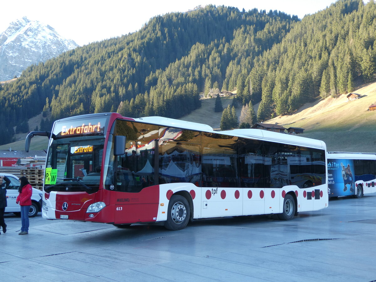 (244'565) - TPF Fribourg (Wieland 77) - Nr. 613/FR 300'242 - Mercedes am 7. Januar 2023 in Adelboden, Weltcup 