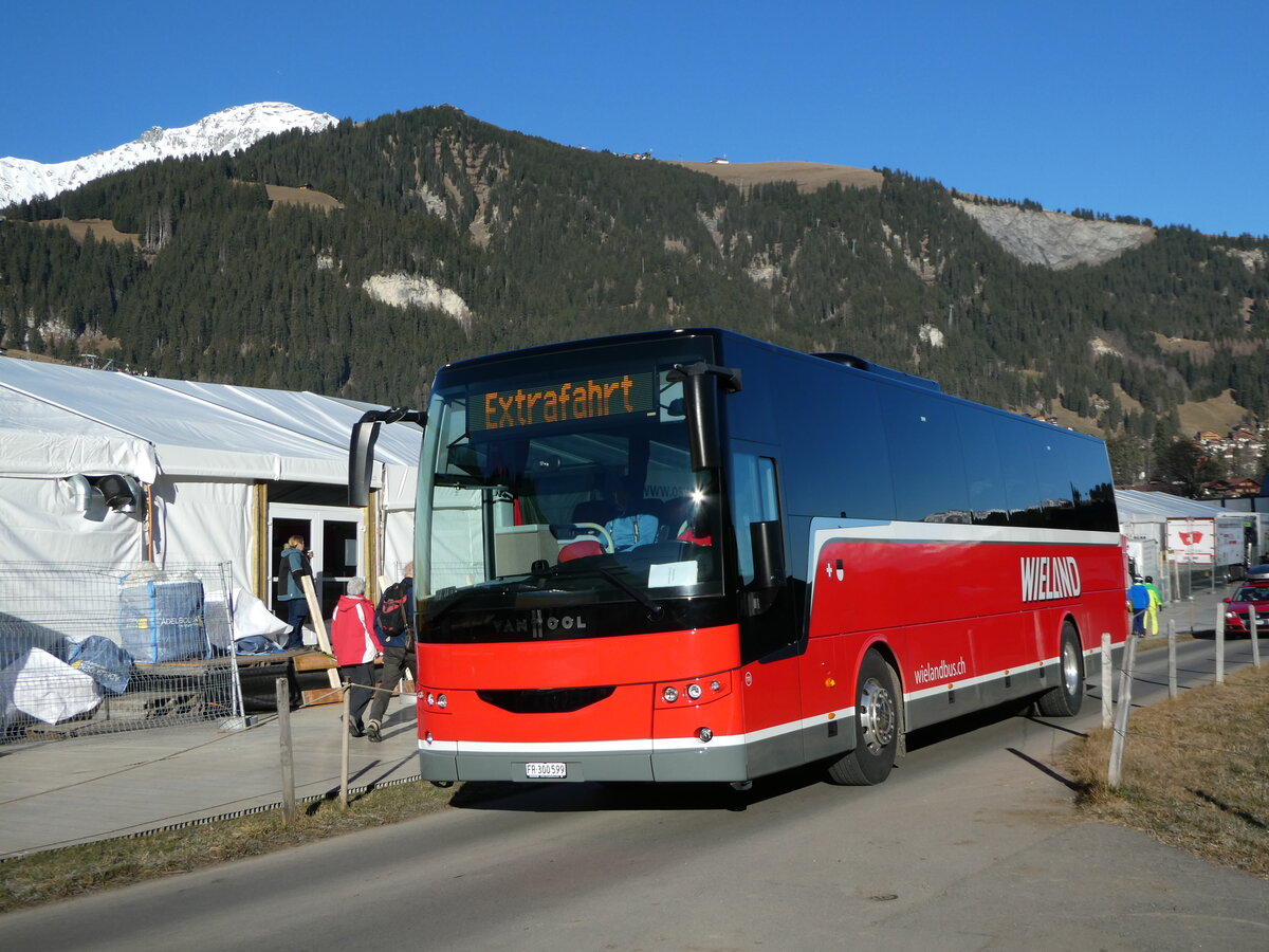 (244'588) - Wieland, Murten - Nr. 111/FR 300'599 - Van Hool am 7. Januar 2023 in Adelboden, Weltcup