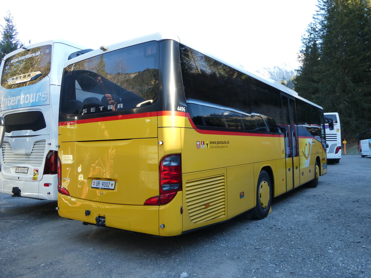 (244'725) - TSB Seelisberg - UR 9002/PID 4496 - Setra (ex STANI, Oberrickenbach; ex Christen, Oberrickenbach; ex Thepra, Stans Nr. 28) am 7. Januar 2023 in Adelboden, ASB