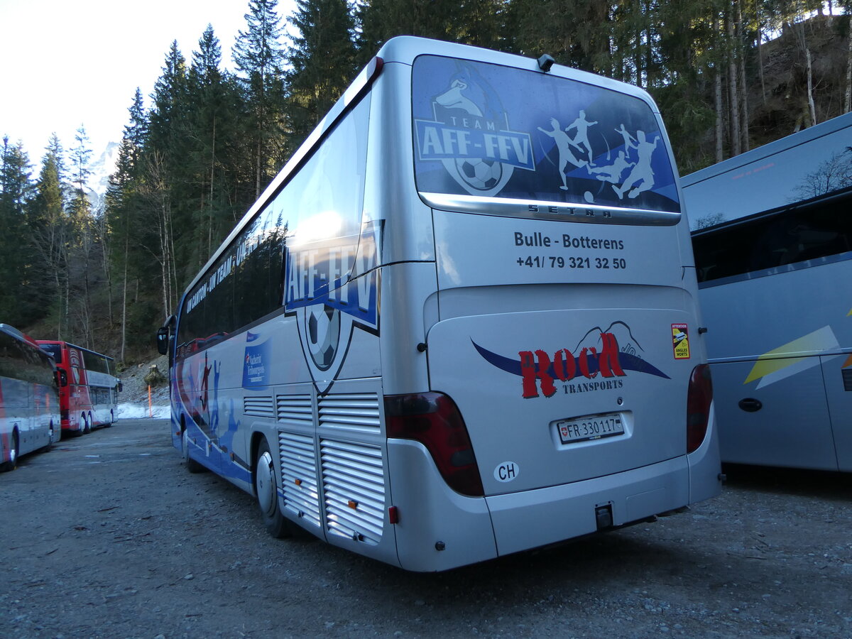 (244'833) - liane, Botterens - FR 330'117 - Setra am 7. Januar 2023 in Adelboden, ASB 