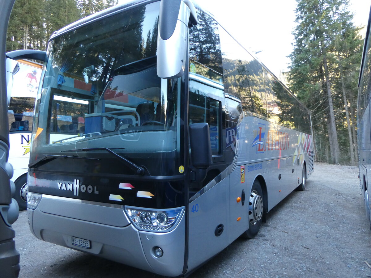 (244'842) - Lathion, Sion - Nr. 40/VS 12'895 - Van Hool am 7. Januar 2023 in Adelboden, ASB