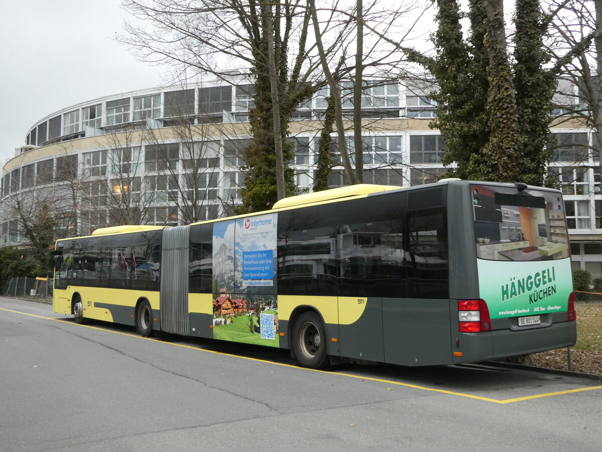 (246'629) - STI Thun - Nr. 144/BE 801'144 - MAN am 25. Februar 2023 bei der Schifflndte Thun