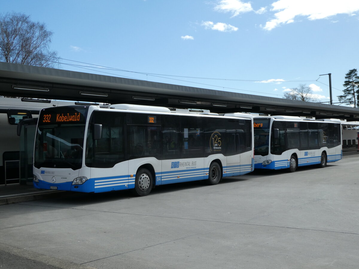 (247'041) - RTB Altstätten - Nr. 84/SG 392'941 - Mercedes am 9. März 2023 beim Bahnhof Altstätten