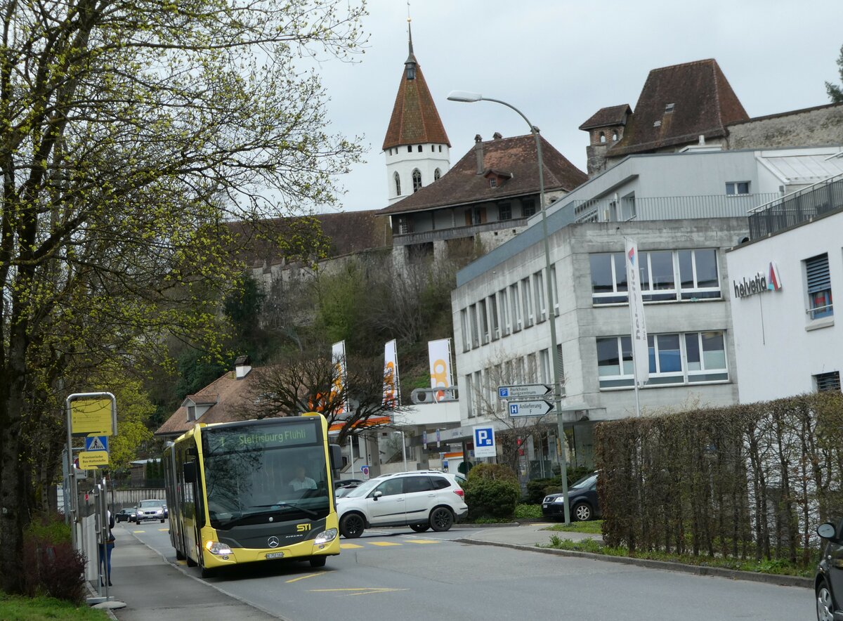 (247'992) - STI Thun - Nr. 164/BE 752'164 - Mercedes am 3. April 2023 in Thun, Spital (prov. Haltestelle fr Berntor)