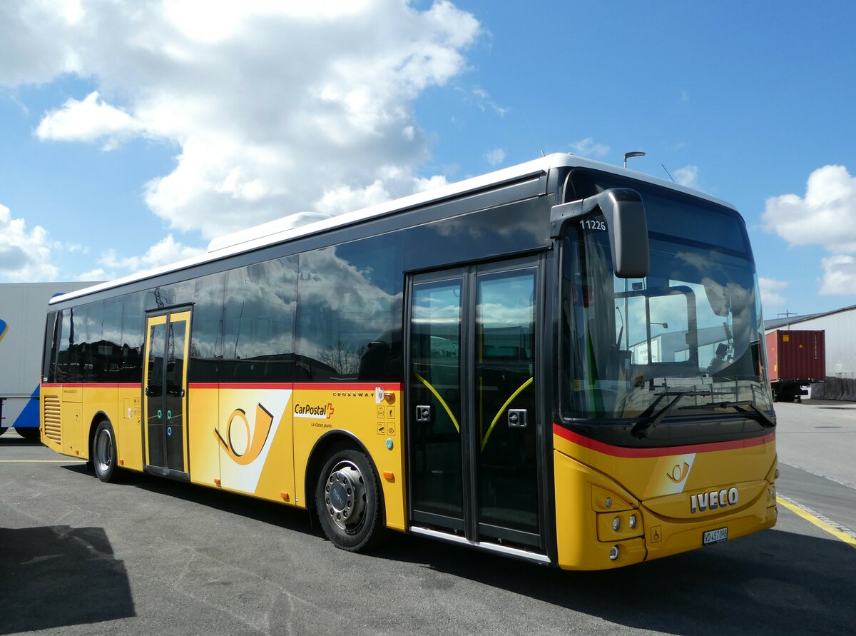 (248'174) - CarPostal Ouest - VD 457'098/PID 11'226 - Iveco am 8. April 2023 in Kerzers, Interbus